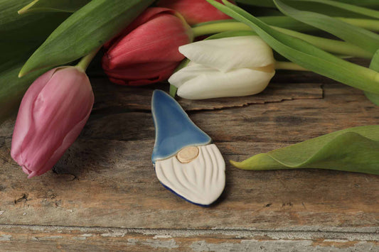 Blue gnome magnet