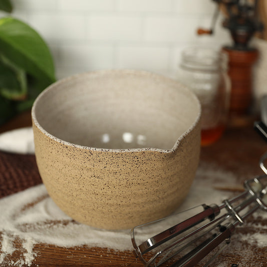 Stoneware mixing bowl