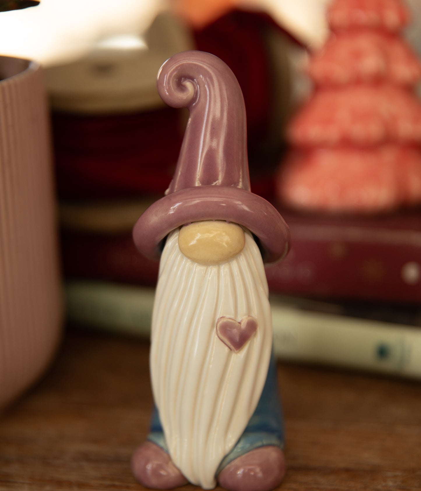 Heart Gnome Purple-with feet