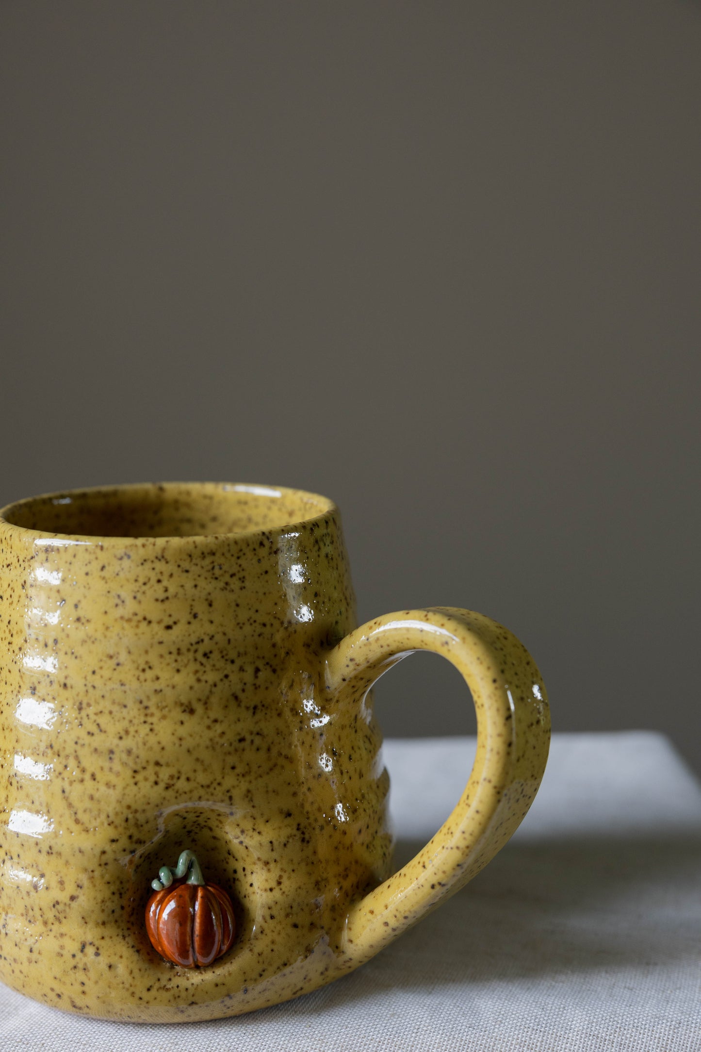 Stoneware Pumpkin Mug