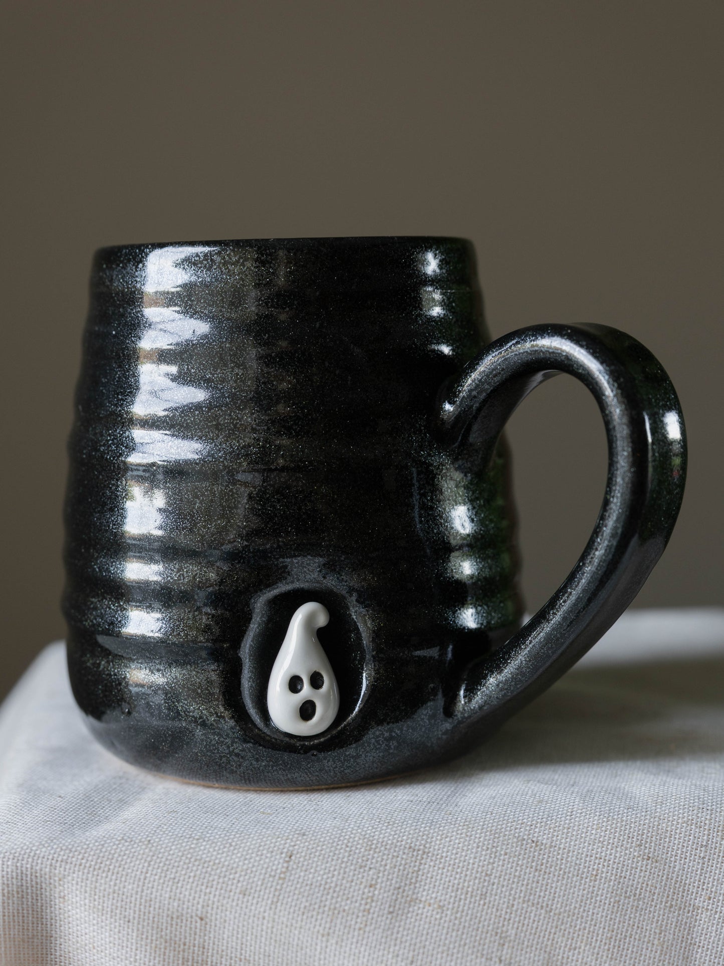 Stoneware Ghost Mug