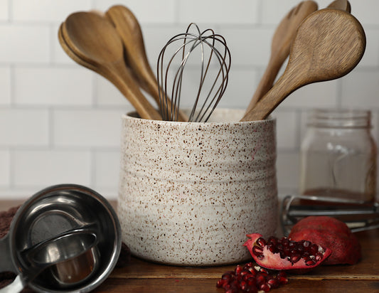 Stoneware Utensil Crock