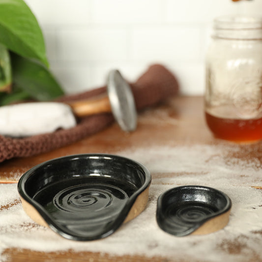 Spoon rest- Black shimmer