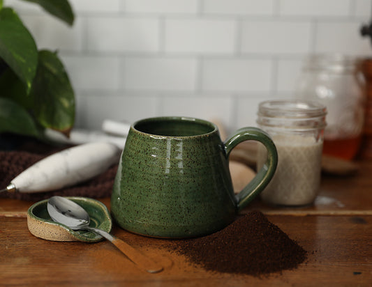 Stoneware mug- Jade